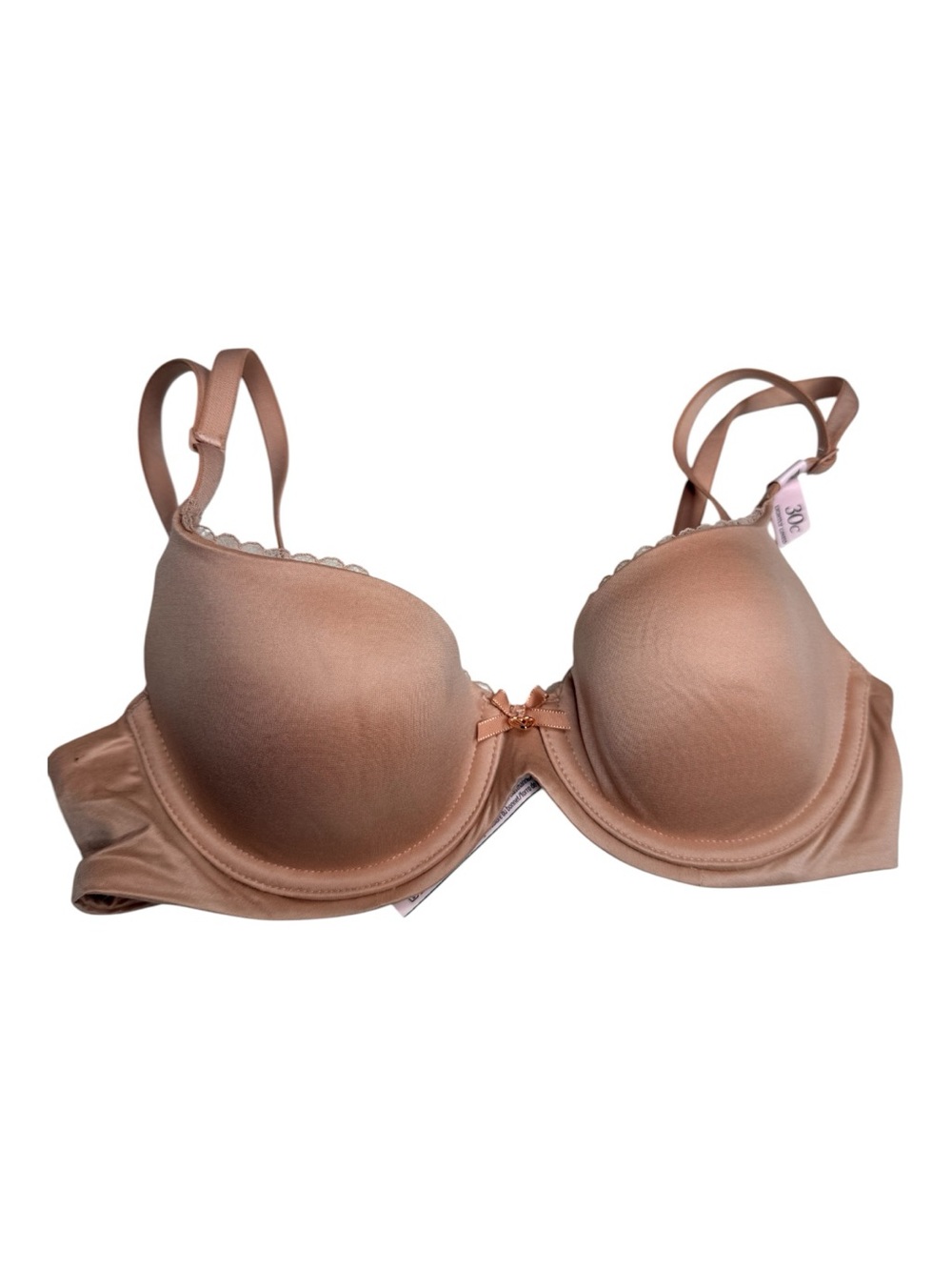 Victoria’s Secret 30C Lightly Lined Nude Bra NWT Strappy Back